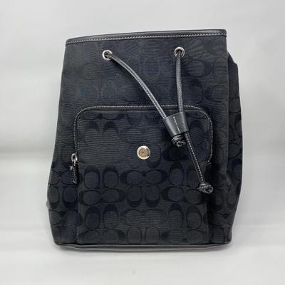 Vintage Black Coach Backpack