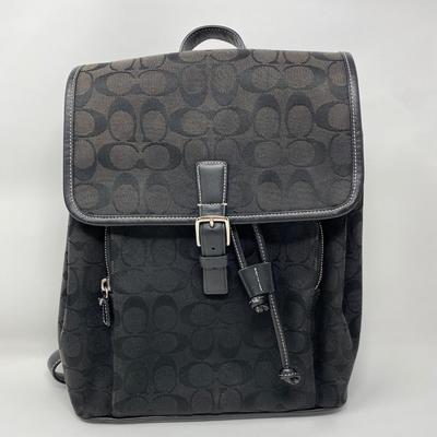 Vintage Black Coach Backpack