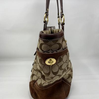 Vintage Brown and Tan Coach Purse