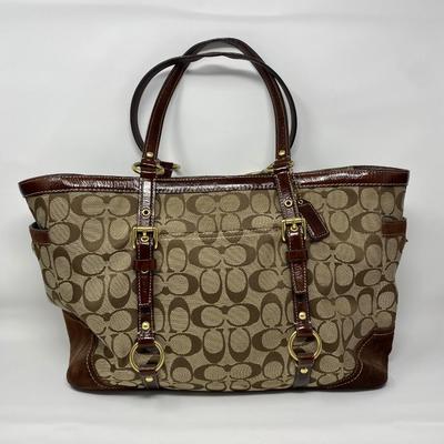 Vintage Brown and Tan Coach Purse