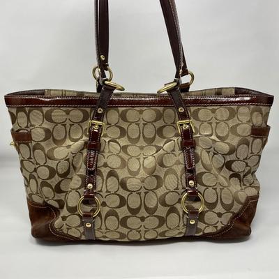 Vintage Brown and Tan Coach Purse