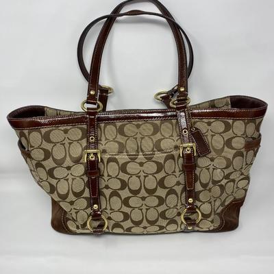 Vintage Brown and Tan Coach Purse