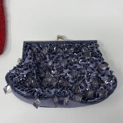 Vintage Micro-Bead Handbag and Clutches