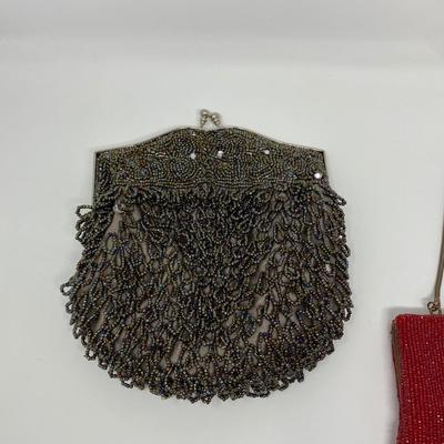 Vintage Micro-Bead Handbag and Clutches