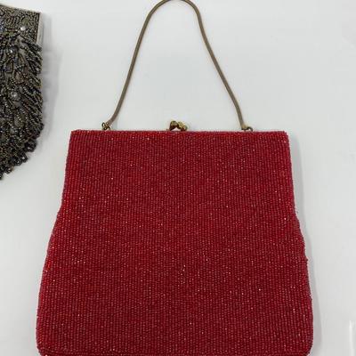 Vintage Micro-Bead Handbag and Clutches