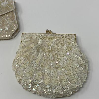 Vintage Ivory Micro-Bead Clutches