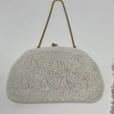 Vintage White and Ivory Micro-Bead Handbags