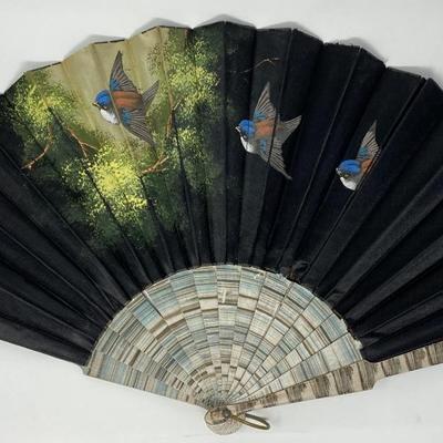 Vintage Large Handheld Fan