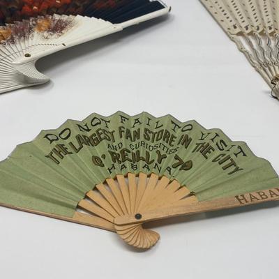 Set of 3 Vintage Handheld Fans