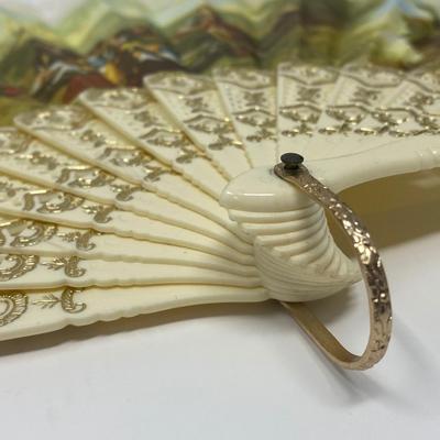 Vintage Large Handheld Fan