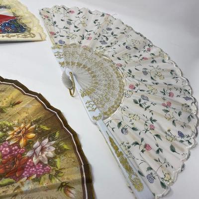 Set of 3 Vintage Handheld Fans