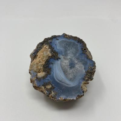 Natural Blue Agate Rock