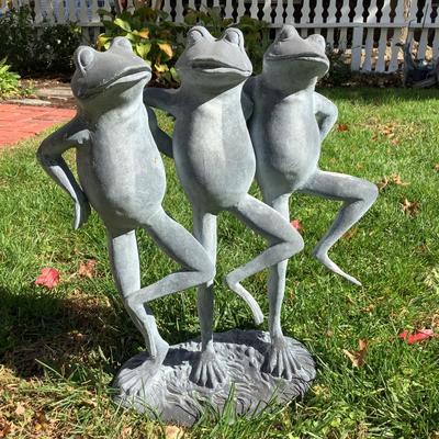 8138 SPI Home Dancing Frog Trio Garden Statuary