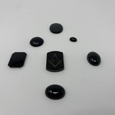 Collection of Black Onyx Stones