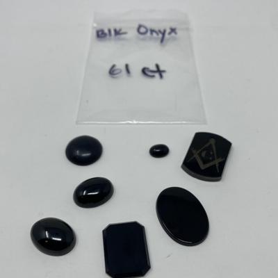 Collection of Black Onyx Stones