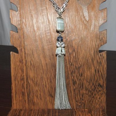 Double chained costume necklace