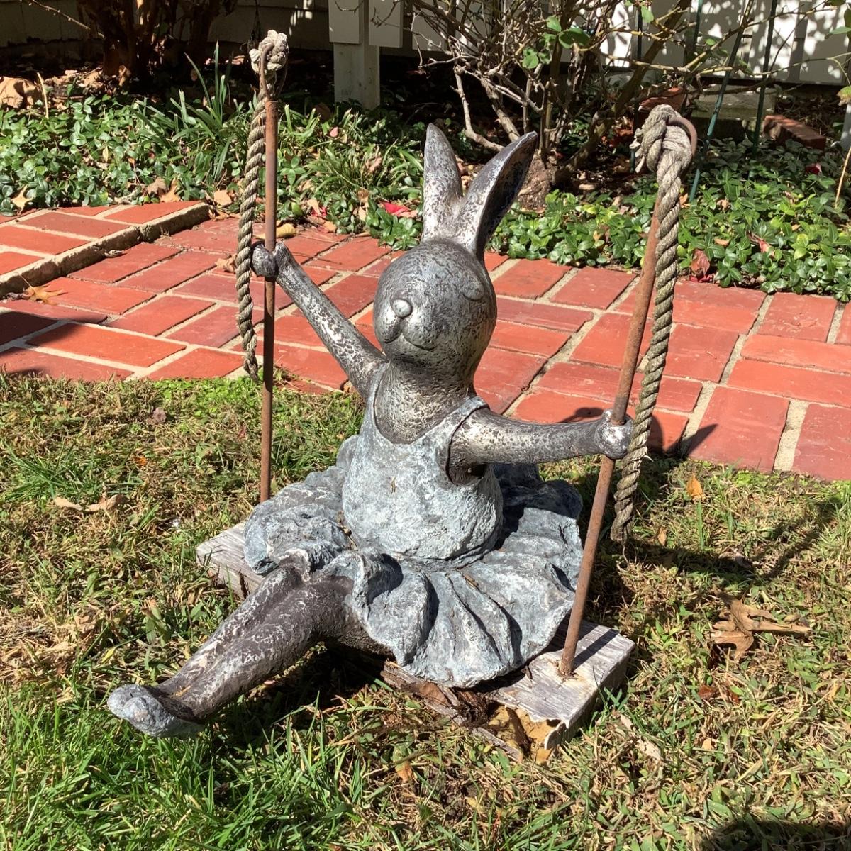 8144 Ballerina Bunny on Swing