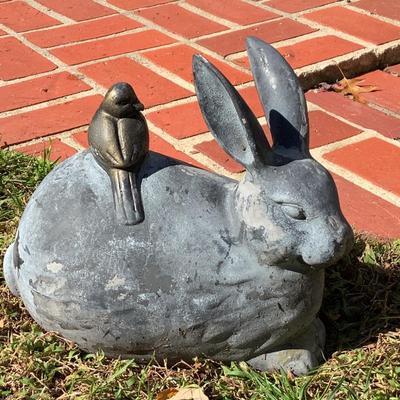 8145 SPI Home Bunny with Bird Statuary