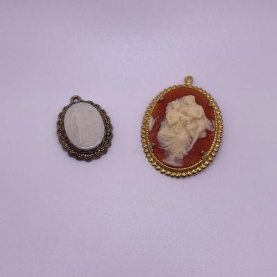Pair of Cameo Pendants