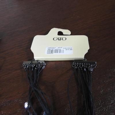 Cato layered glass beaded costume necklace