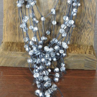 Cato layered glass beaded costume necklace