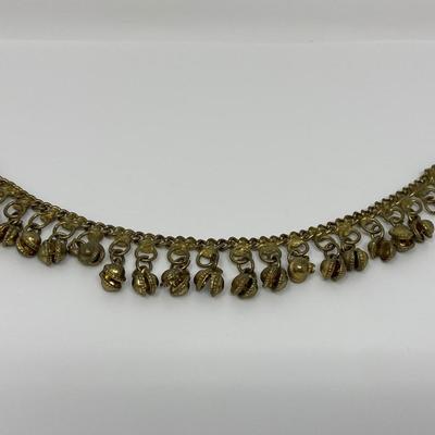 Collection of Vintage Bronze Tone Bell Anklets