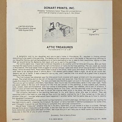 C. Don Ensor Signed "Attic Treasures"