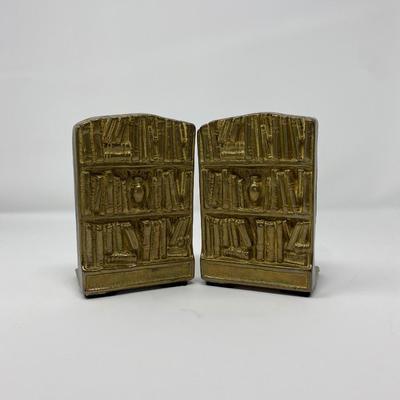 Pair of Solid Brass Bookends