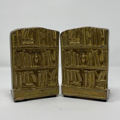 Pair of Solid Brass Bookends