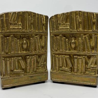 Pair of Solid Brass Bookends