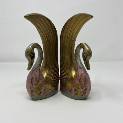 Pair of Solid Brass Statues