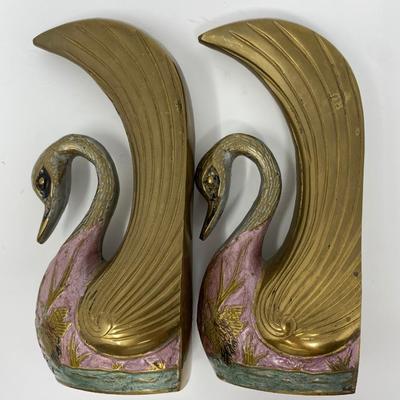 Pair of Solid Brass Statues