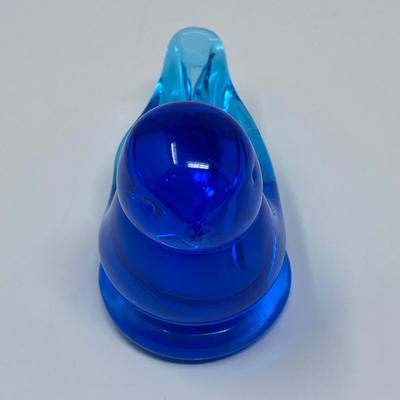 Artist Signed and Dated Glass "Bluebird of Happiness"