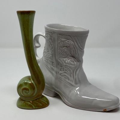 Pair of Frankoma Pottery Statues