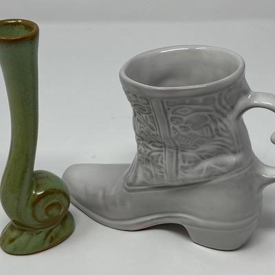 Pair of Frankoma Pottery Statues