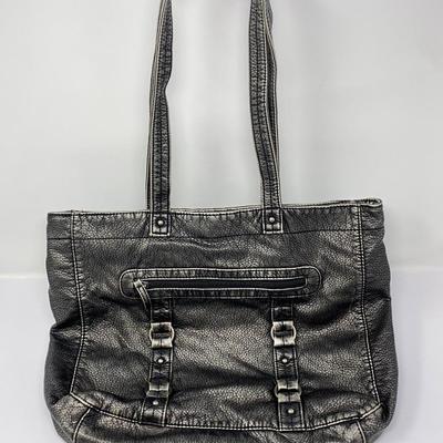 Vintage Black Shoulder Tote Bag