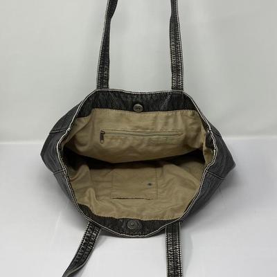 Vintage Black Shoulder Tote Bag