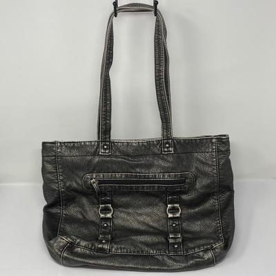 Vintage Black Shoulder Tote Bag