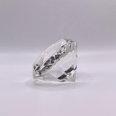 Vintage Elan Crystal Diamond Paperweight