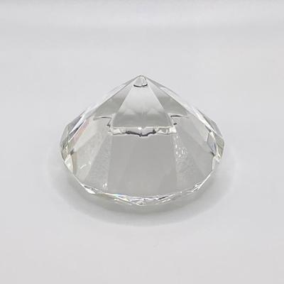 Vintage Elan Crystal Diamond Paperweight