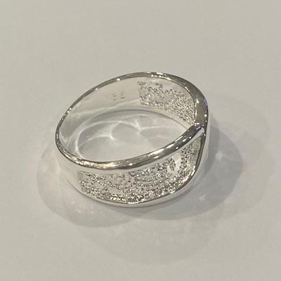 Sterling Silver Crossover Ring