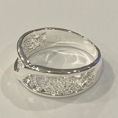 Sterling Silver Crossover Ring