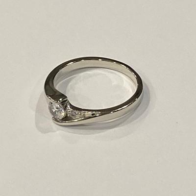 Sterling Silver Ring with CZ Stone