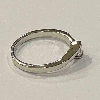Sterling Silver Ring with CZ Stone