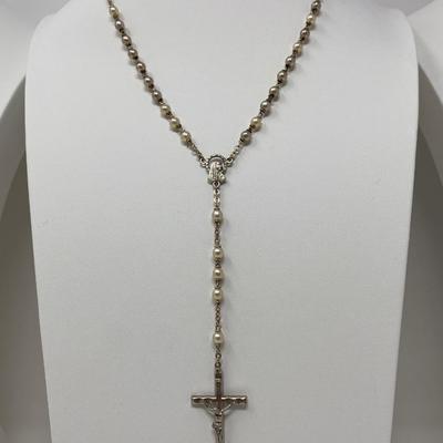 The Glass Bead and Pendant Rosary Lot