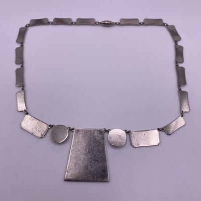 Sterling Silver and Blue Lapis Inlay Necklace