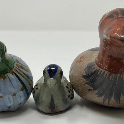 Mexico Tonala Pottery Duck Figurines