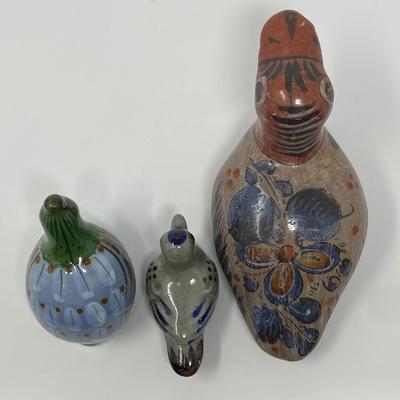 Mexico Tonala Pottery Duck Figurines