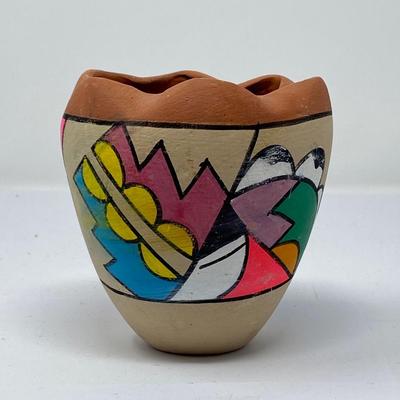 Southwestern Style Hand-Made and Hand-Painted Pottery Art