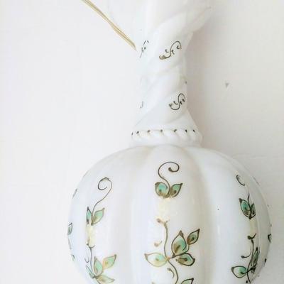 Mid Century Milk Glass Lamp 